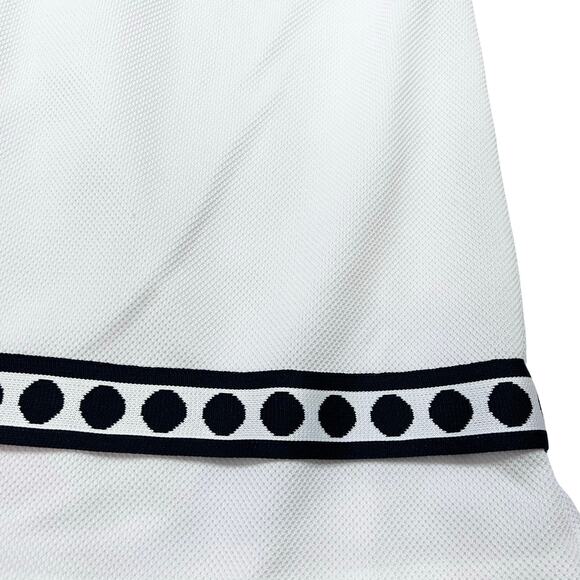 Vintage I. Magnin White Black Size 0 Knit Polyester Long Sleeveless Maxi Dress - Picture 6 of 13